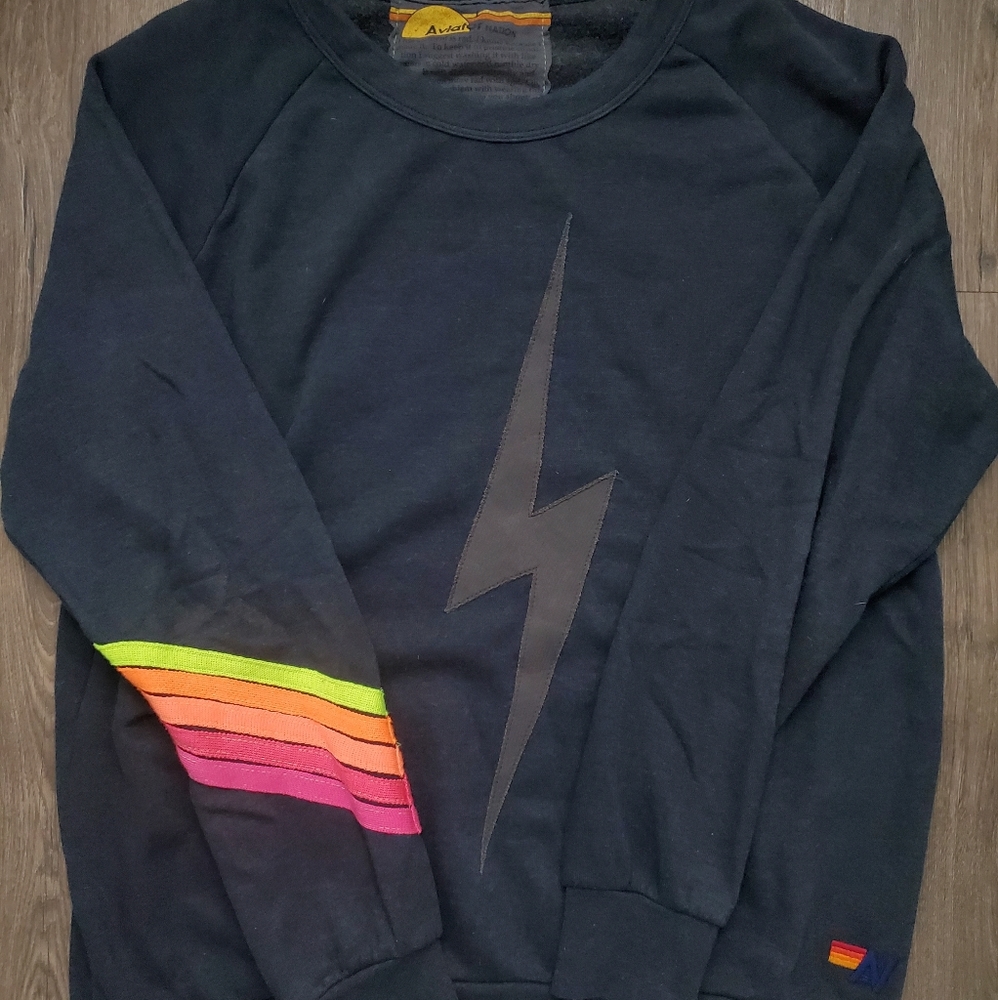 Aviator Nation Bolt Stitch Crew Sweatshirt